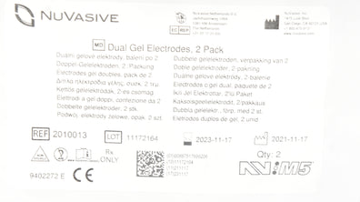 NuVasive 2010013 Dual Gel Electrodes (x) - Pack of 2